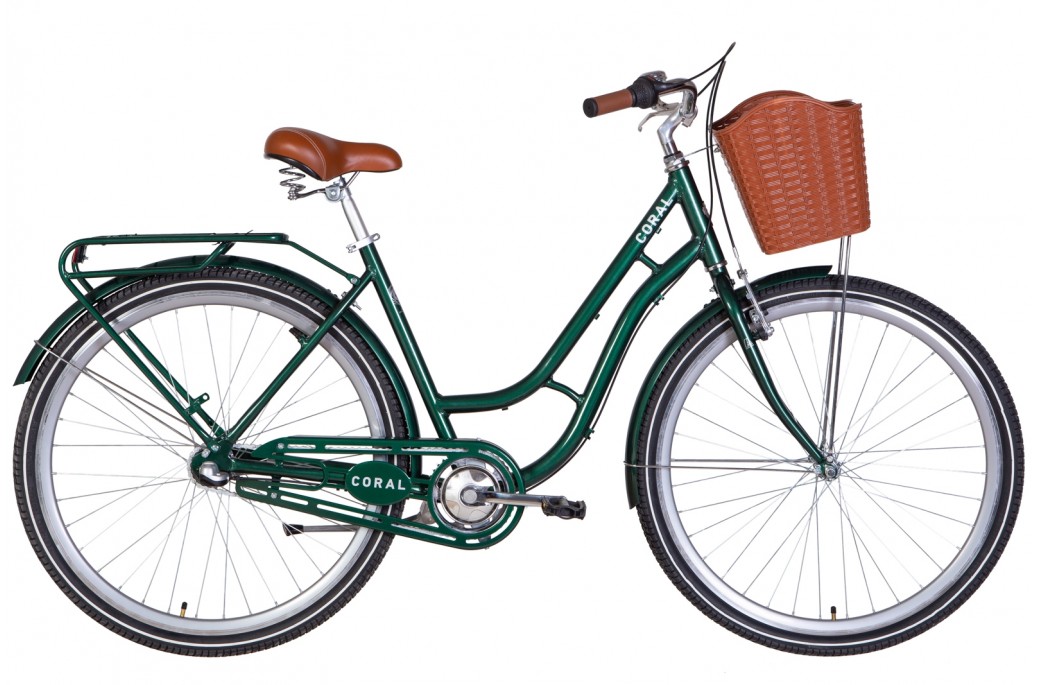 Велосипед Dorozhnik CORAL Nexus 28" рама L (2022) Зеленый